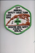 1969 Greater Erie Safety Council 12th Annual Safety Good Turn patch