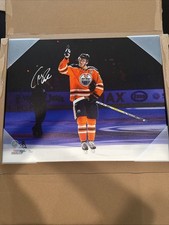 Connor McDavid signed 16x20 photo Canvas Rare  JSA NHL COA