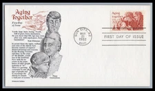 US FDC # 2011 20c Aging Together   Aristocrat   1982, 9p7666