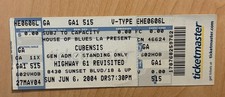 Boleto de concierto de Cubensis gira Highway 61 revisado 6/06/04 Grateful Dead 2004