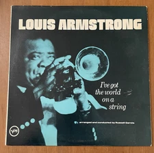 Louis Armstrong I've got the world on a string Vinyl 1980 Cleaned/Played VG+