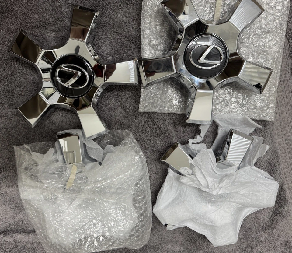 LEXUS 17-20 LX570 CROMO LLANTA CENTRAL TAPACUBOS CUBIERTA 4260B-60440 Juego 4 Foto 4 de 4