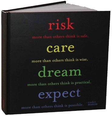 Quotable Risk Care Dream Expect Journal