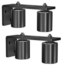 Gate Roller Guide,2"Slide Gate Guide Roller with L-Bracket,Universal Adjustable