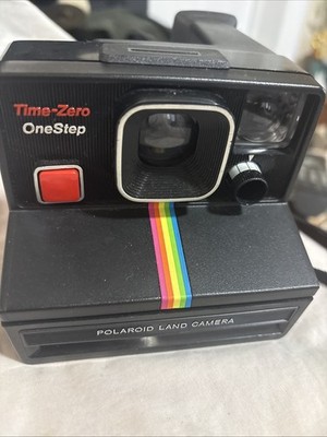 Polaroid Time-Zero One Step Rainbow Striped Land Camera