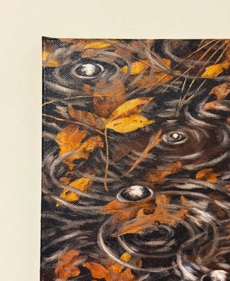 "Leaf Ripples" Original by Artist 11x14" - Image 2 of 4