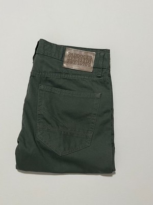 Paddock's Denim Pants Straight Leg Casual Green Women's size 33 Jeans