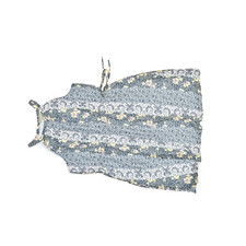 Loft Outlet Women's Blue Floral Smocked Midi Dress Regular Size XL