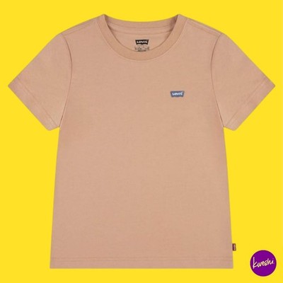 LEVI'S Jungen Batwing Logo T-Shirt, Peach Bloom, UK 4Y | 104 CM