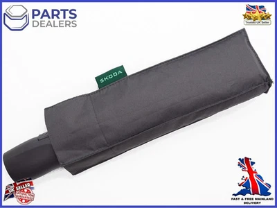 ŠKODA GENUINE SKODA SCALA KAMIQ OCTAVIA KAROQ KODIAQ SUPERB OPEN CLOSE UMBRELLA GREY