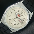 REFURBISHED SEIKO 5 AUTOMATIC 6309A JAPAN MENS VINTAGE SILVER WATCH a442620-1