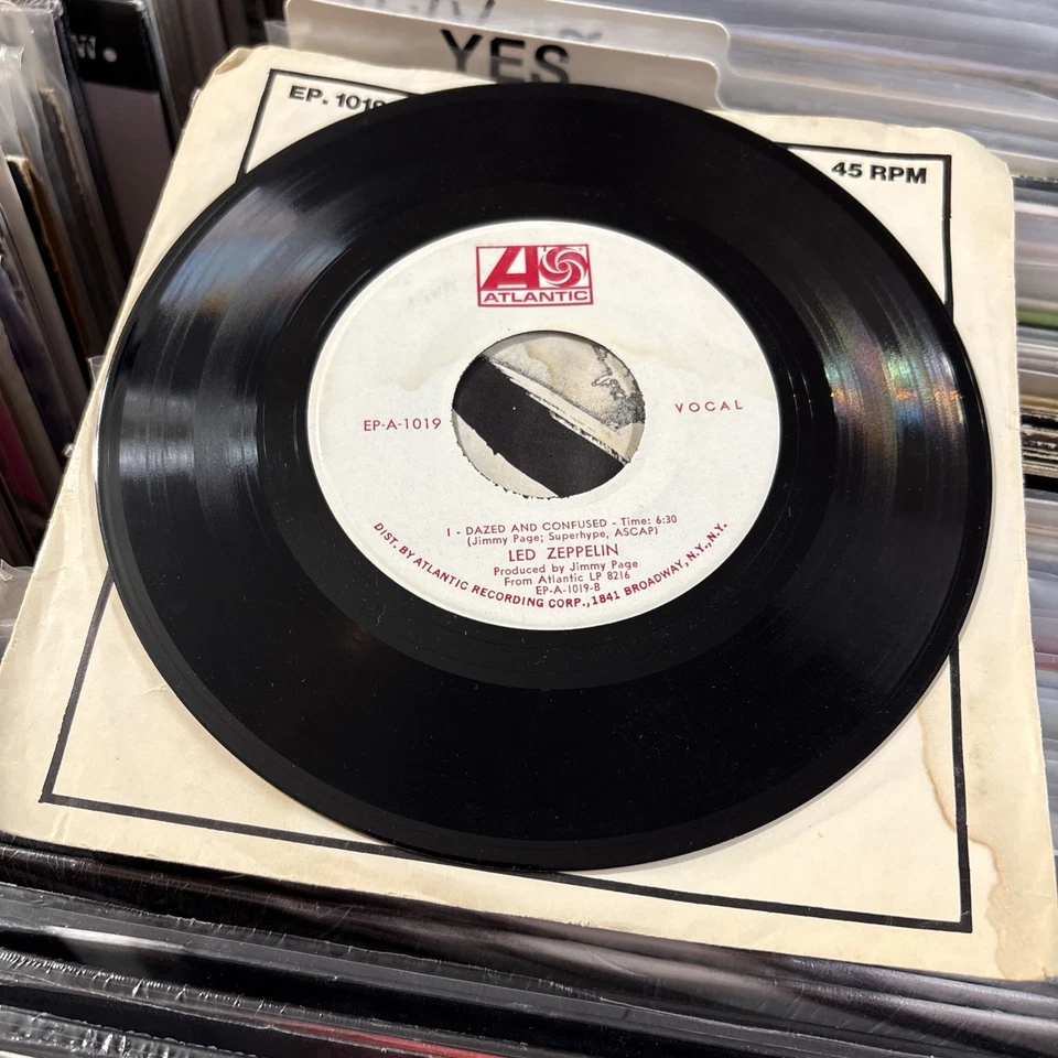 RARE 1969 LED ZEPPELIN Babe I’m Gonna Leave You / Dazed & Confused 7” 45 PROMO - Image 4 of 4