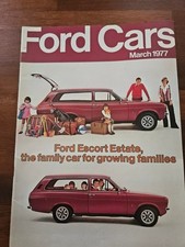 Ford Cars March 1977  Brochure Escort Mk2, Cortina Mk4, Capri 2,Granada