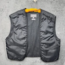 Wilsons Leather Jacket Liner Wool Thinsulate Mens  L Gray Vest