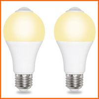 E27 LED GlüHbirne Mit PIR Bewegungssensor 12W Warmweiß 3000K 1000LM 2Er-Set