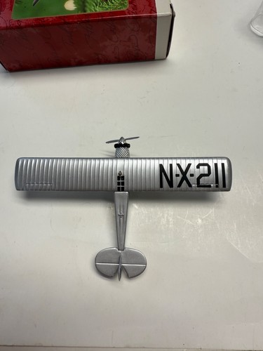 HALLMARK RECUERDO ORNAMENTO 2000 SPIRIT OF ST. LOUIS SKYS THE LIMIT AVIÓN - Imagen 6 de 12