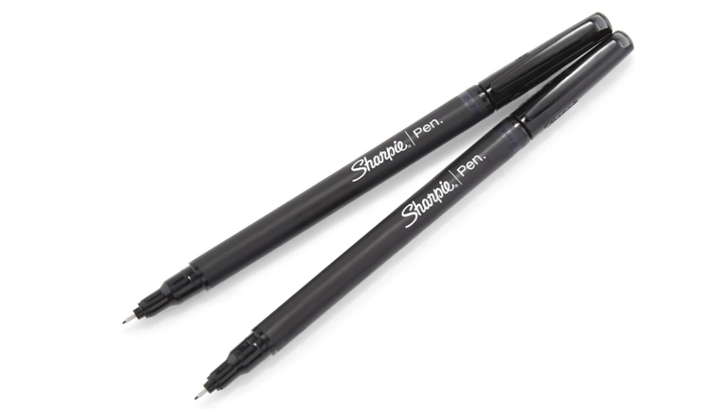 SHARPIE Felt Tip Pens, Fine Point (0.4mm), Black, 4 Count (Pack of 2)