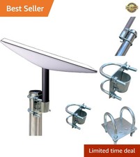 Antenna Mast Pipe Mount Works with Starlink Pipe Adapter and FlagPole Mountin...