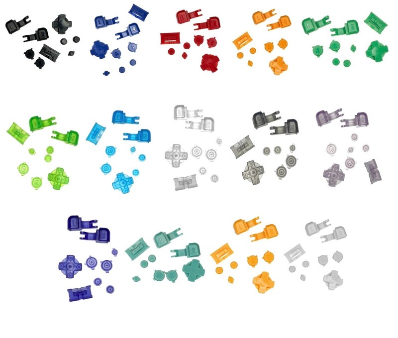 Nintendo Game Boy Advance SP GBA SP BUTTONS SET FULL R L A B D-Pad Pick Color