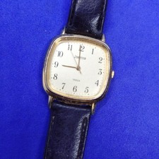 Citizen Vega Junction Quartz Watch 90s Gold Dial Used Size 30mm