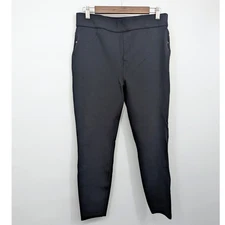 Spanx XL Perfect Ankle Black Ponte Knit Leggings Pull On Pants Smooth Slimming