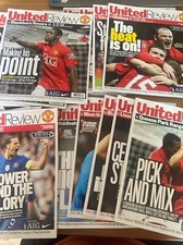 Manchester United Home Football Programmes 2008/2009 #70 - select from dropdown