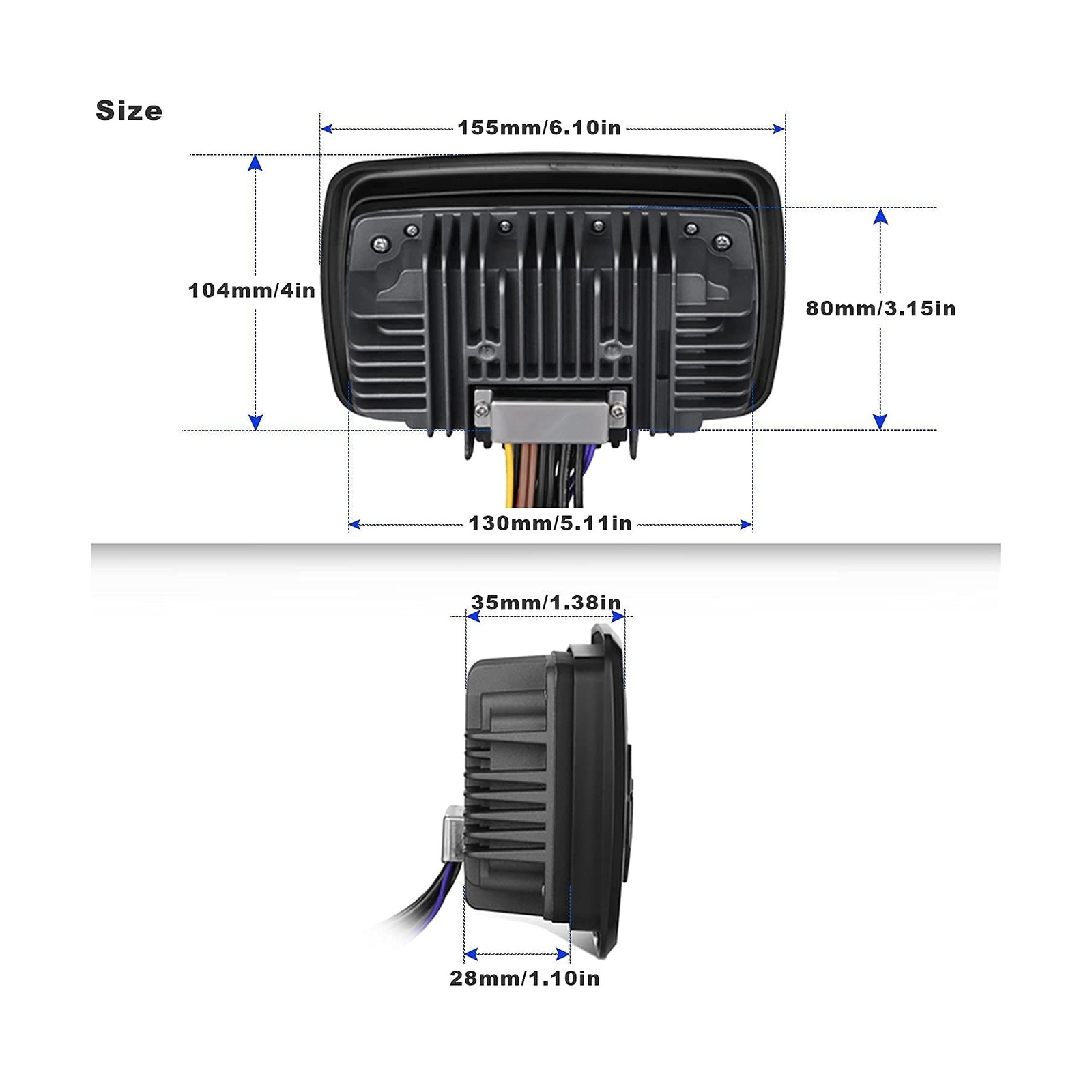 GUZARE Boats Marine Radio Bluetooth and Speakers Audio System Package - Water...