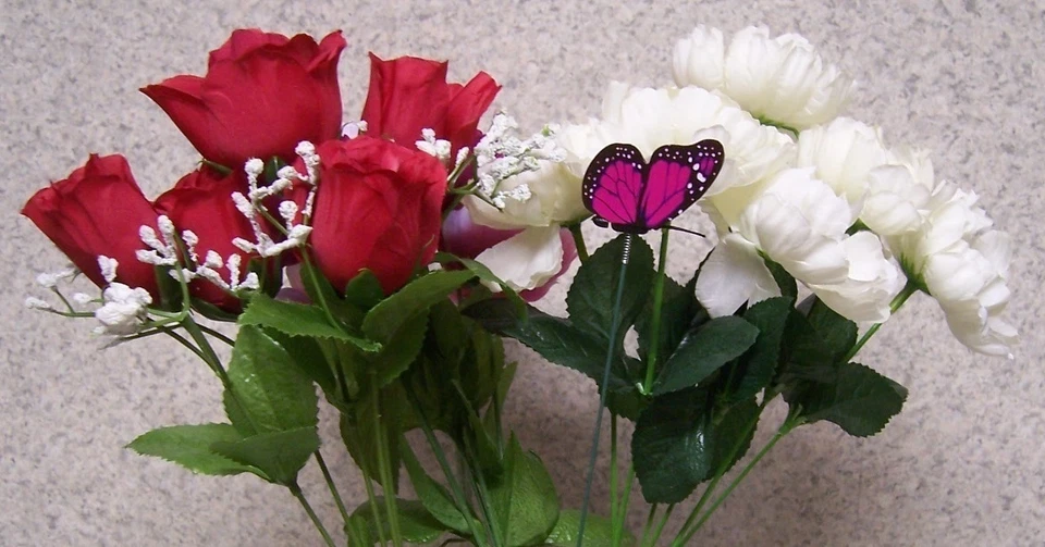 Сад декор цветок горшок растение выбрать колье цветной бабочка новый 12» высокий #16 - Изображение 3 из 4