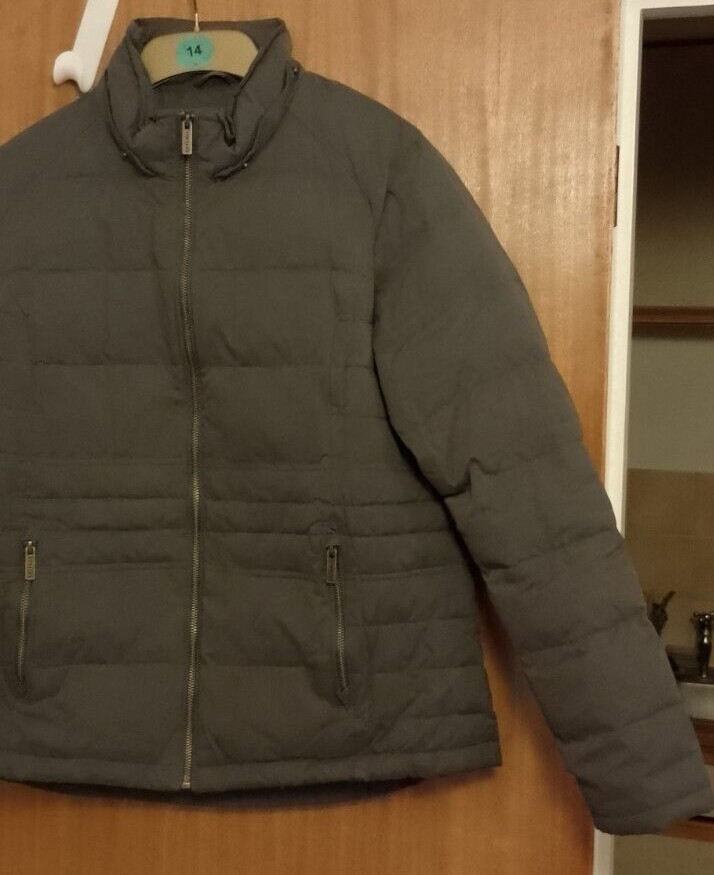Fat Face Beatrice Puffer Jacket With Hood Size 16 Grey Padded Coat image 3