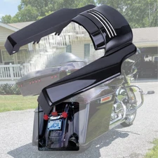 Black 5" Rear Fender Extension Filler For Harley Touring Road King FLHR 09-2013