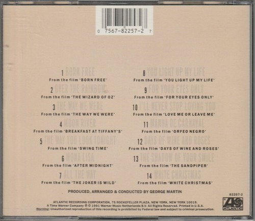 Hollywood Golden Classics ~ Jose Carreras, CD, Atlantic , 1991 - Picture 2 of 2