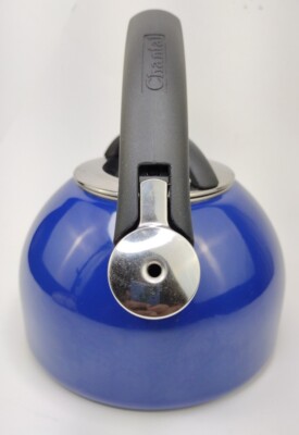 Chantal Enamel On Steel Cobalt Blue Loop Whistling Teakettle Tea