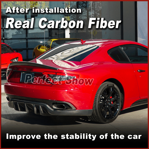 Carbon Heckdiffusor Diffusor Ansatz Lippe Passt für Maserati Gran Turismo 06-14 - Picture 3 of 13