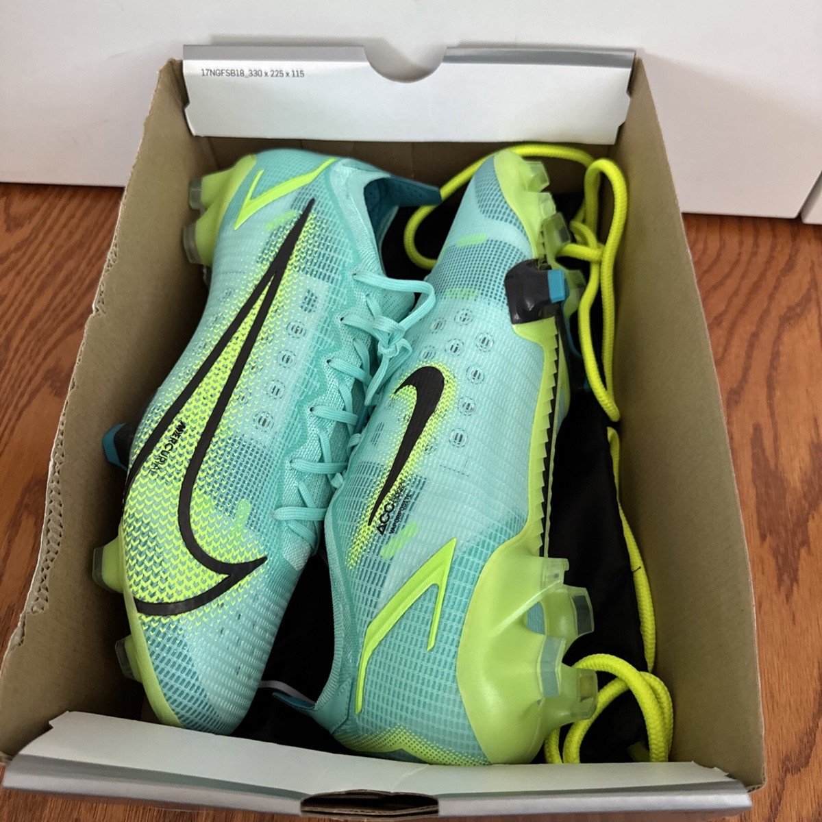 Size 13 - Nike Mercurial Vapor 14 Elite FG Dynamic Turquoise