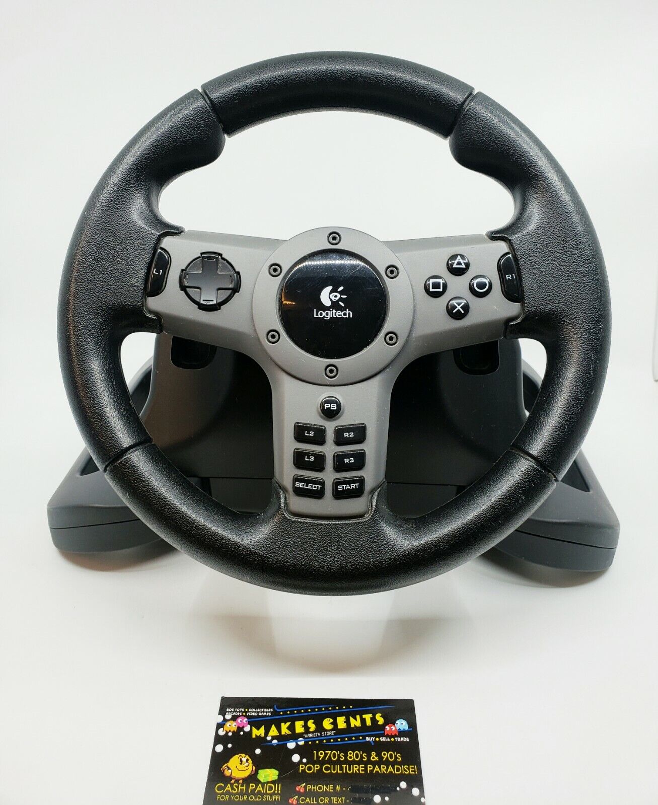 PS2 - Lenkrad / Racing / Steering Wheel mit Pedale Driving Force mit FF  [Logitech] (gebraucht)