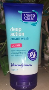 clean & clear deep action cream wash 150ml