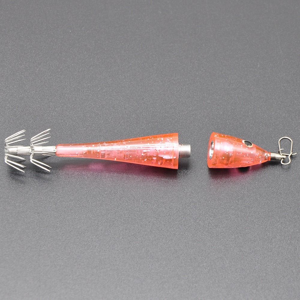 THINCAN 4er Set Tintenfisch-Köder Jigs - Leuchtende Angelköder Für Salz- & Süßwasserfischerei