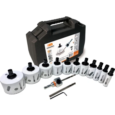 Mandrex 15-teiliges Premium Lochsägen Set Bi-Metall M42 SpeedXcut für Edelstahl