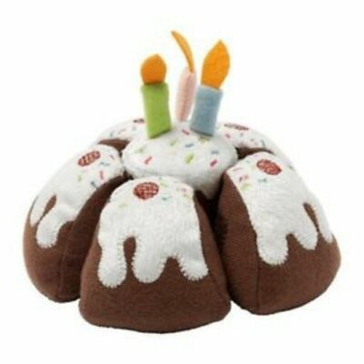 New IKEA DUKTIG Soft Toy Birthday Cake with Candles Pretend Play Food Age 3+