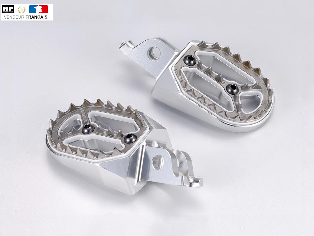Reposes Pieds Gas Gas EC200 Evolution argent pour sorties enduro cross