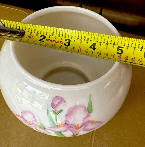Vintage Mid Century Modern FENTON Bowl Handpainted & Signed Donna R ! - Picture 5 of 5