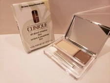 Clinique - All About Shadow Duo - #04 Ivory Bisque/Bronze Satin - 0.05 Oz - NIB