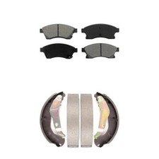 For Chevrolet Sonic Trax Front Rear Semi-Metallic Brake Pads And Drum Shoes Kit 
