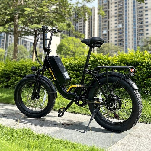 20 Inch City E Bike 48V 15AH Electric Bike Fat Tire Moped Bicycle