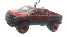Christmas Ornament for 2020 Ram 1500 Rebel Red Black