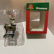 Vintage 1996 Looney Tunes Bugs Bunny on Film Canister Photo Christmas Ornament