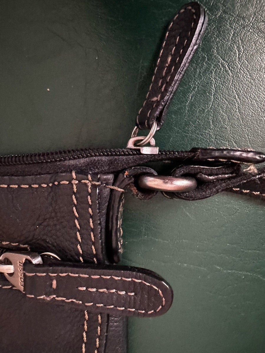 Fossil Small Leather Classic Crossbody Purse Bag Adjustable