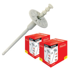 WKTHERM Dämmstoffdübel Ø8mm Styropordübel Tellerdübel Stahlnagel Schlagdübel