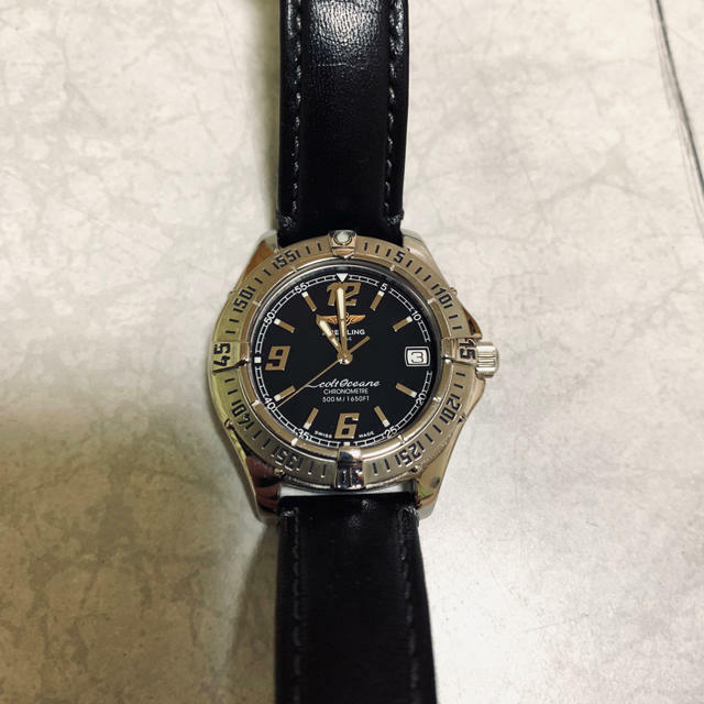 breitling colt leather strap