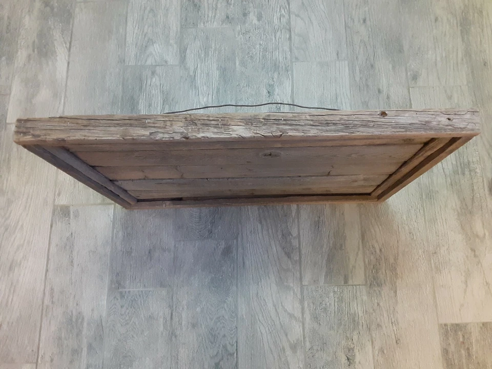 De colección Primitivo Rústico Madera Recuperada Campo Granja Decoración Marco Gris Desgastado  Foto 2 de 4